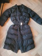 Lange gewatteerde dames winterjas, Ophalen of Verzenden, Zo goed als nieuw, Maat 36 (S), Zwart