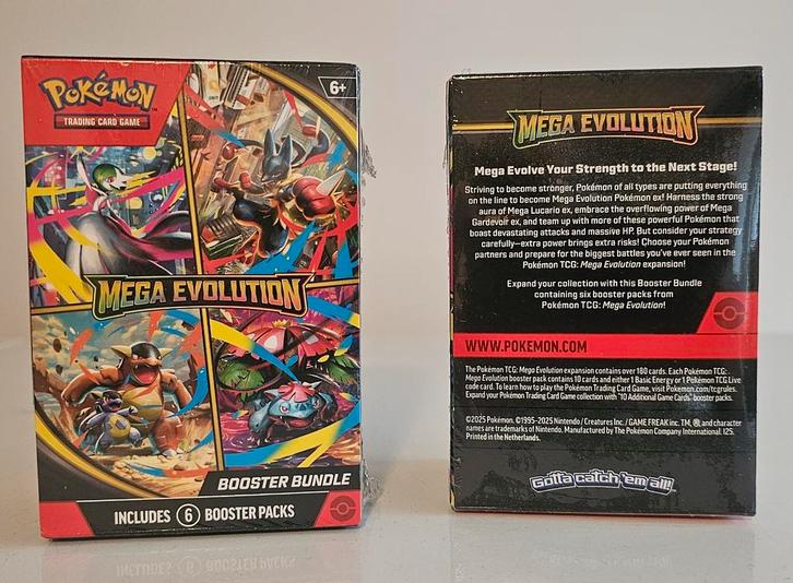 4x Pokémon TCG: Mega Evolution Booster Bundle (6 packs), Hobby en Vrije tijd, Verzamelkaartspellen | Yu-gi-Oh!, Nieuw, Boosterbox