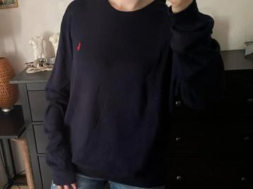 Ralph lauren crew neck sweater navy beschikbaar voor biedingen