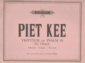 PIET KEE - TRIPTYCH on PSALM 86 for Organ beschikbaar voor biedingen
