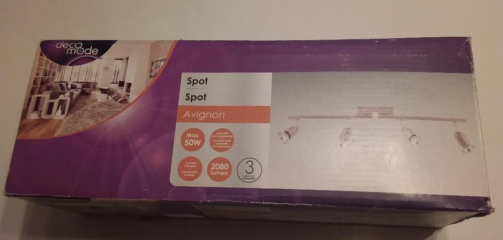 Chroom plafondspots (NIEUW IN DOOS), Huis en Inrichting, Ophalen, Metaal of Aluminium, Design, Nieuw