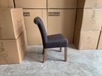 Nieuwe stoelen Lorein in Bruine stof met Eiken poot, Huis en Inrichting, Ophalen, Hout, Bruin, Nieuw
