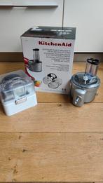 KitchenAid opzetstuk Foodprocessor met snij set, Witgoed en Apparatuur, Ophalen of Verzenden, Zo goed als nieuw, 3 snelheden of meer