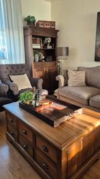 2 zits met 2 landelijke fauteuils, Ophalen, Zo goed als nieuw, Stof, Landelijk klassiek