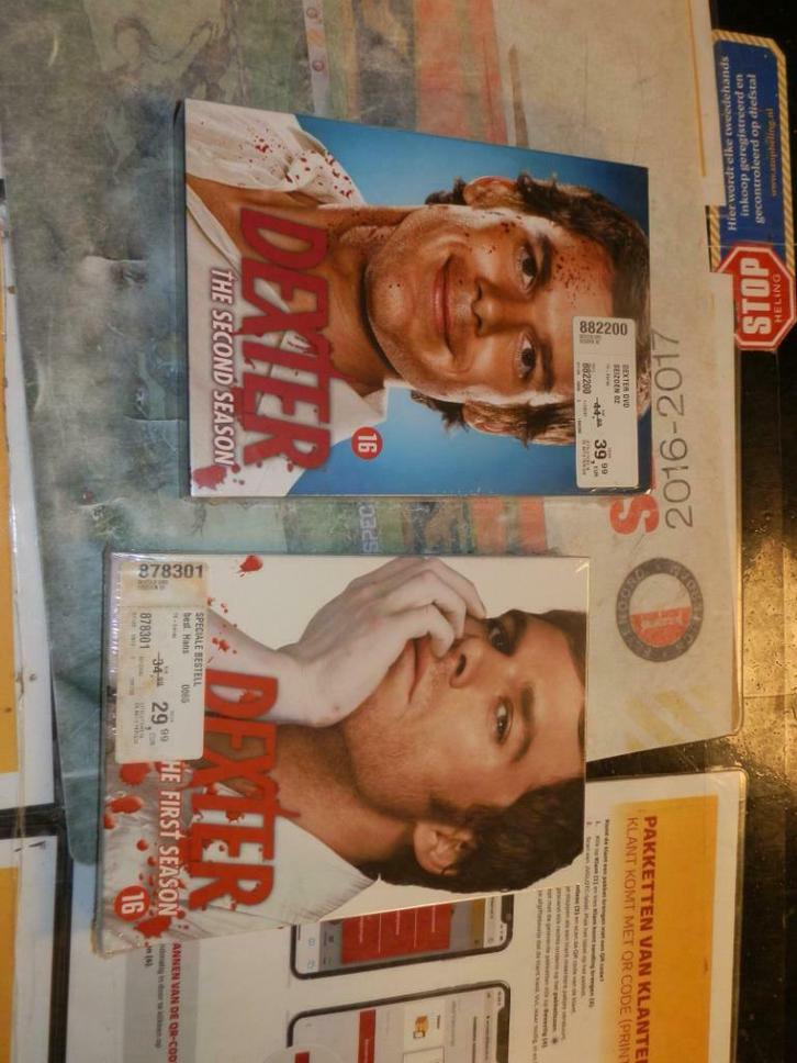 DVD Box DEXTER seizoen 1 en 2, Cd's en Dvd's, Dvd's | Actie, Zo goed als nieuw, Actie, Boxset, Vanaf 16 jaar, Ophalen of Verzenden