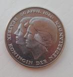 2 1/2 gulden 1980 "dubbele kop", Postzegels en Munten, Munten | Nederland, Ophalen of Verzenden, Koningin Beatrix, 2½ gulden, Losse munt