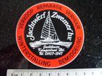 sticker jachtwerf zwemer jachthaven kamperland, Verzenden, Zo goed als nieuw, Bedrijf of Vereniging