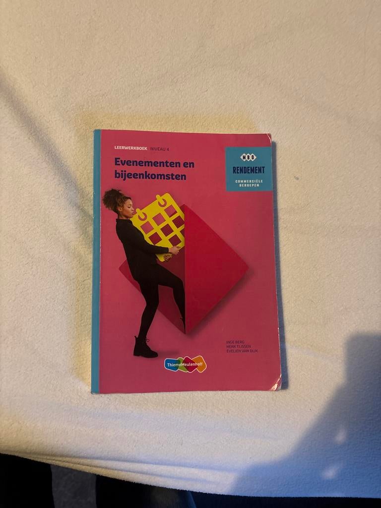 Evenementen en bijeenkomsten - MBO Rendement, Boeken, Studieboeken en Cursussen, Ophalen of Verzenden, Zo goed als nieuw, MBO