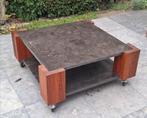 Grote stoere salontafel, Ophalen, Rechthoekig, 50 tot 100 cm, Minder dan 50 cm
