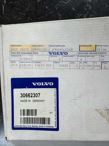 Startonderbreker Volvo s40 v40 immobilizer 30662307 beschikbaar voor biedingen