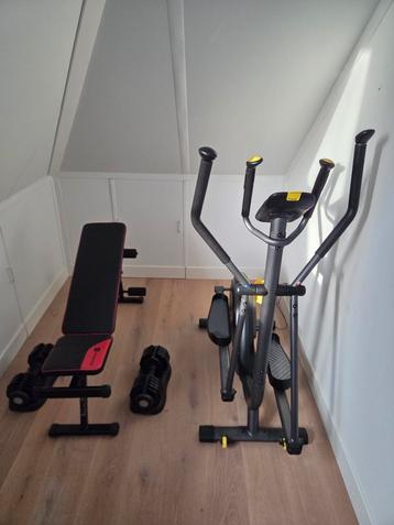 Complete Home Gym Set zie foto's  z.g.a.n! beschikbaar voor biedingen