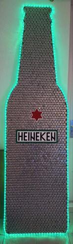 Heineken fles met lichtslang omlijst, Verzamelen, Ophalen, Gebruikt, Flesje(s), Heineken