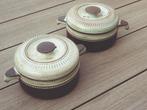 Twee Vintage (1976) dekschalen van Denby Pottery, Ophalen, Overige stijlen, Aardewerk, Schaal of Schalen