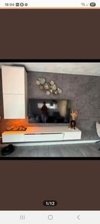 Zwevend tv meubel 2 delige zonder Opti-myst haard, Ophalen of Verzenden