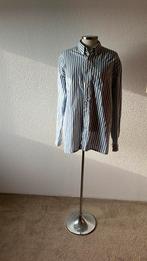 Nieuw overhemd blauw gestreept katoen  39/40, Ophalen of Verzenden, Zo goed als nieuw, Blauw, Halswijdte 39/40 (M)