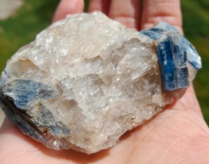 Blauwe Kyaniet ruw., Verzamelen, Mineralen en Fossielen, Ophalen of Verzenden