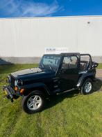 Jeep Wrangler 2.5 I Soft TOP 2003 Zwart in nette staat!, 450 kg, 74 €/maand, 118 pk, 4 cilinders
