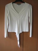 Speels wit shirt met striklinten ARTICLES 36-38 snazzeys, Verzenden, Wit, Nieuw, Maat 36 (S)