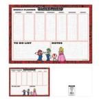 Super Mario Weekplanner / Bureauplanner, Diversen, Kalenders, Ophalen of Verzenden, Weekkalender, Nieuw