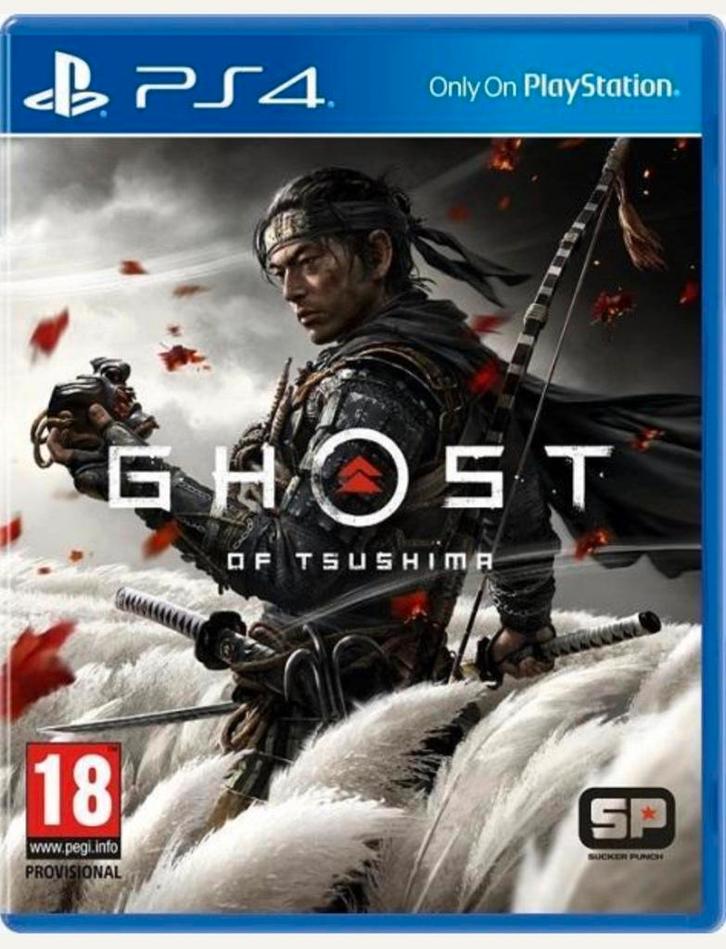 Ghost of Tsushima - PS4, Spelcomputers en Games, Games | Sony PlayStation 4, Zo goed als nieuw, Avontuur en Actie, 1 speler, Vanaf 18 jaar