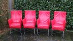 Montis Chaplin leren stoelen met wieltjes. 4 stuks., Leer, Ophalen of Verzenden, Zo goed als nieuw, Vier