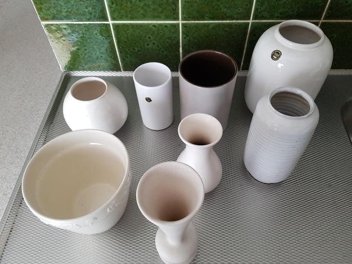 Vazen wit diverse afmetingen/omvang, Huis en Inrichting, Woonaccessoires | Vazen, Gebruikt, Wit, Minder dan 50 cm, Aardewerk of Porselein