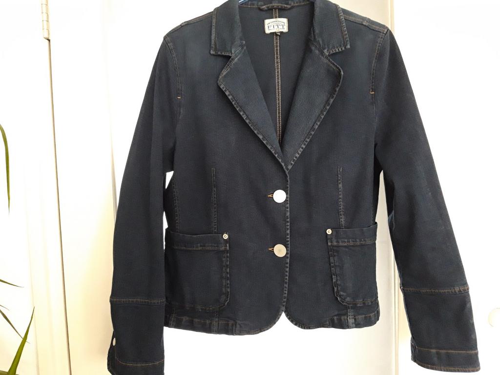 Nieuw Fitt Miss Etam spijkerblazer maat 42, Fitt Miss Etam, Blauw, Maat 42/44 (L), Nieuw