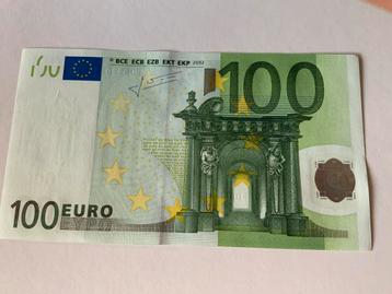 100 euro biljet 2002 beschikbaar voor biedingen