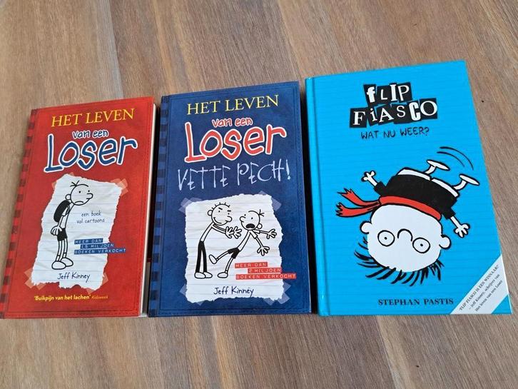 Leven van een loser en Flip Fiasco, Boeken, Kinderboeken | Jeugd | 10 tot 12 jaar, Zo goed als nieuw, Ophalen of Verzenden