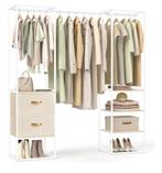 Kledingrek | Open kledingkast | Wit / Beige | NIEUW, Kleding | Dames, Kledingrekken, Ophalen of Verzenden, Nieuw