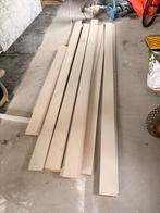 Schroten met kraal te koop, Doe-het-zelf en Verbouw, Hout en Planken, Gebruikt, Minder dan 25 mm, Ophalen of Verzenden, Plank