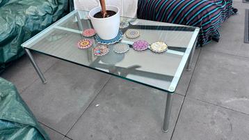 Strakke Design Salontafel Glas - 110x62x38 cm beschikbaar voor biedingen