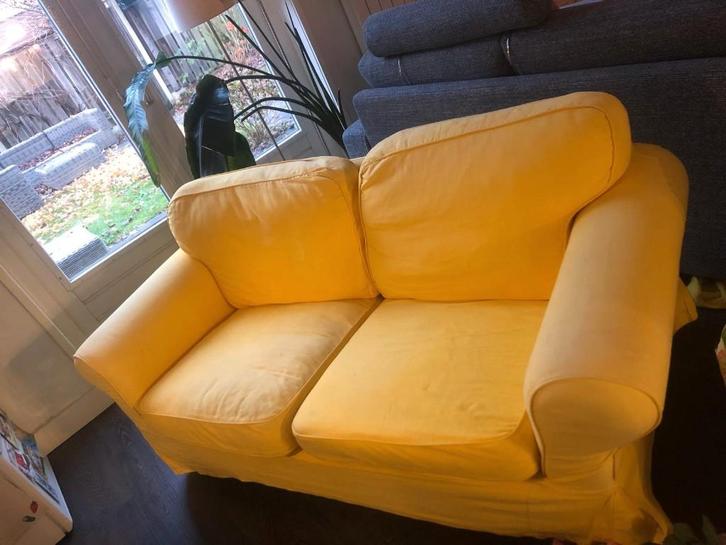 Gratis 2-zitsbank, Huis en Inrichting, Banken | Bankstellen, Gebruikt, Rechte bank, Tweepersoons, 150 tot 200 cm, 75 tot 100 cm