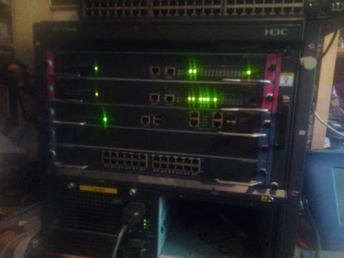 H3C 7503E chassis,modules and PSU, Computers en Software, Netwerk switches, Zo goed als nieuw, Ophalen