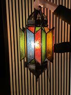 Mooie Marokkaanse Hanglamp, Ophalen, Zo goed als nieuw, Glas, 50 tot 75 cm