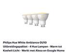 7x Philips Hue White Ambiance GU10 alleen ophalen, Huis en Inrichting, Lampen | Losse lampen, Led-lamp, Zo goed als nieuw, Verzenden