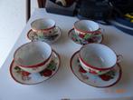 4 porseleinen chinese kopjes en schoteltjes, Antiek en Kunst, Ophalen of Verzenden