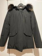 Zwarte Airforce parka met bontkraag dames, Ophalen, Zo goed als nieuw, Zwart