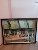 Schilderij Gerda Onnes - Terras in Leeuwarden, Ophalen