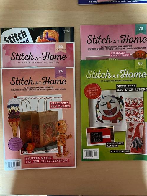 Stitch at home - magazine voor machinaal borduren (meerdere), Hobby en Vrije tijd, Borduren en Borduurmachines, Nieuw, Patroon