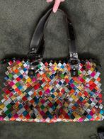 Kleurrijke designertas Nahui Ollin gemaakt van snoeppapier, Sieraden, Tassen en Uiterlijk, Tassen | Damestassen, Ophalen of Verzenden