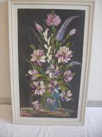 schilderij bloem stilleven gesigneerd, Antiek en Kunst, Kunst | Schilderijen | Klassiek, Ophalen of Verzenden
