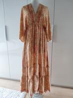 Zijden Boho Jurk - Vintage Stijl - Maat XL, Maat 46/48 (XL) of groter, Oranje, Ophalen of Verzenden, Zo goed als nieuw