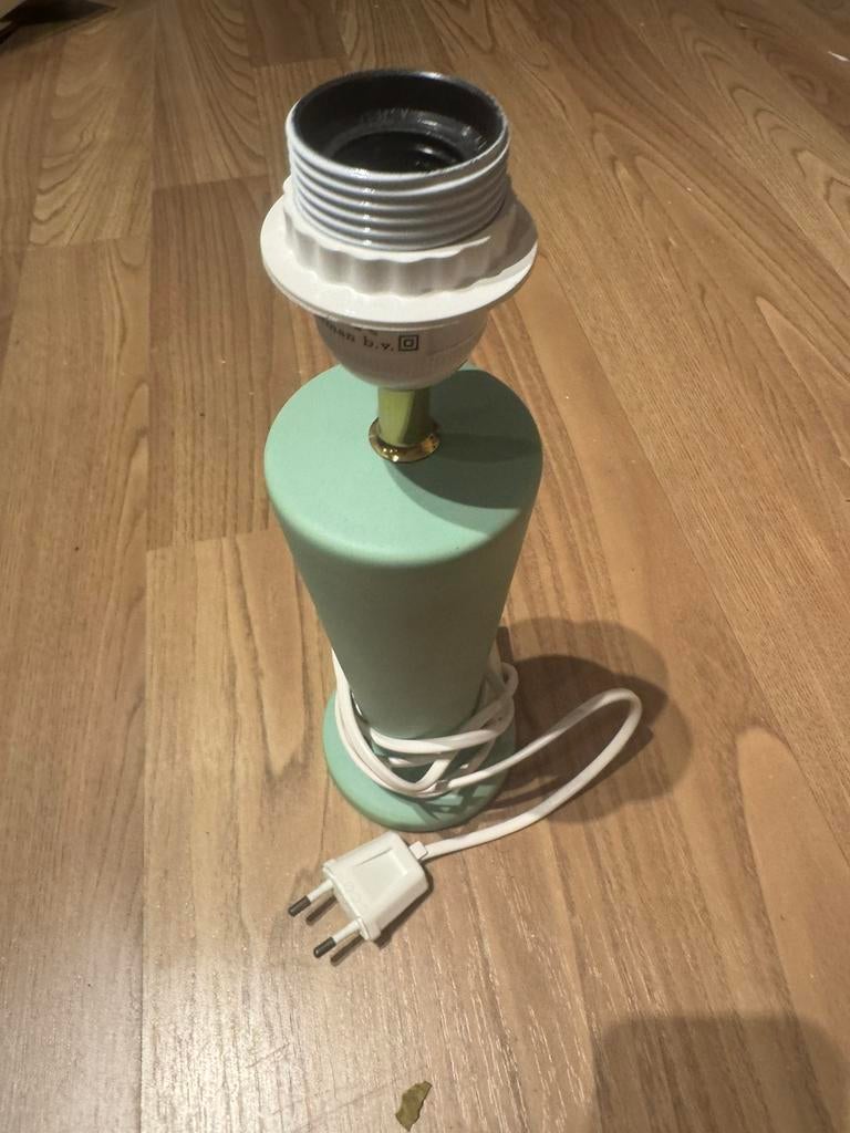 Lampenvoet aardewerk mat lichtgroen, Ophalen of Verzenden, Nieuw