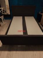 Boxspring, Ophalen, Gebruikt, Tweepersoons, Grijs