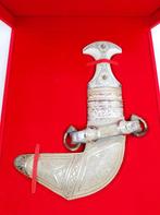 Zilveren Khanjar Oman Dolk (was van Dries van Agt), Verzenden, Zilver