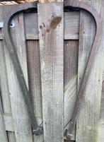 2 antieke koperen Deurbeugels / Muurbeugels / grepen no. 3, Ophalen, Zo goed als nieuw, Buitendeur, 200 tot 215 cm