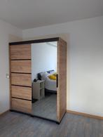 Kledingkast met Spiegel - Meubella Fabio Eiken 150cm, Huis en Inrichting, Kasten | Kledingkasten, Ophalen, Gebruikt, 100 tot 150 cm