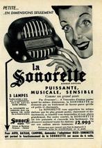 Replica Sonorette Radio kunststof, Ophalen of Verzenden, Gebruikt, Radio