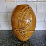 Grote bruine ronde vaas, Ophalen of Verzenden, Zo goed als nieuw, Aardewerk of Porselein, Minder dan 50 cm